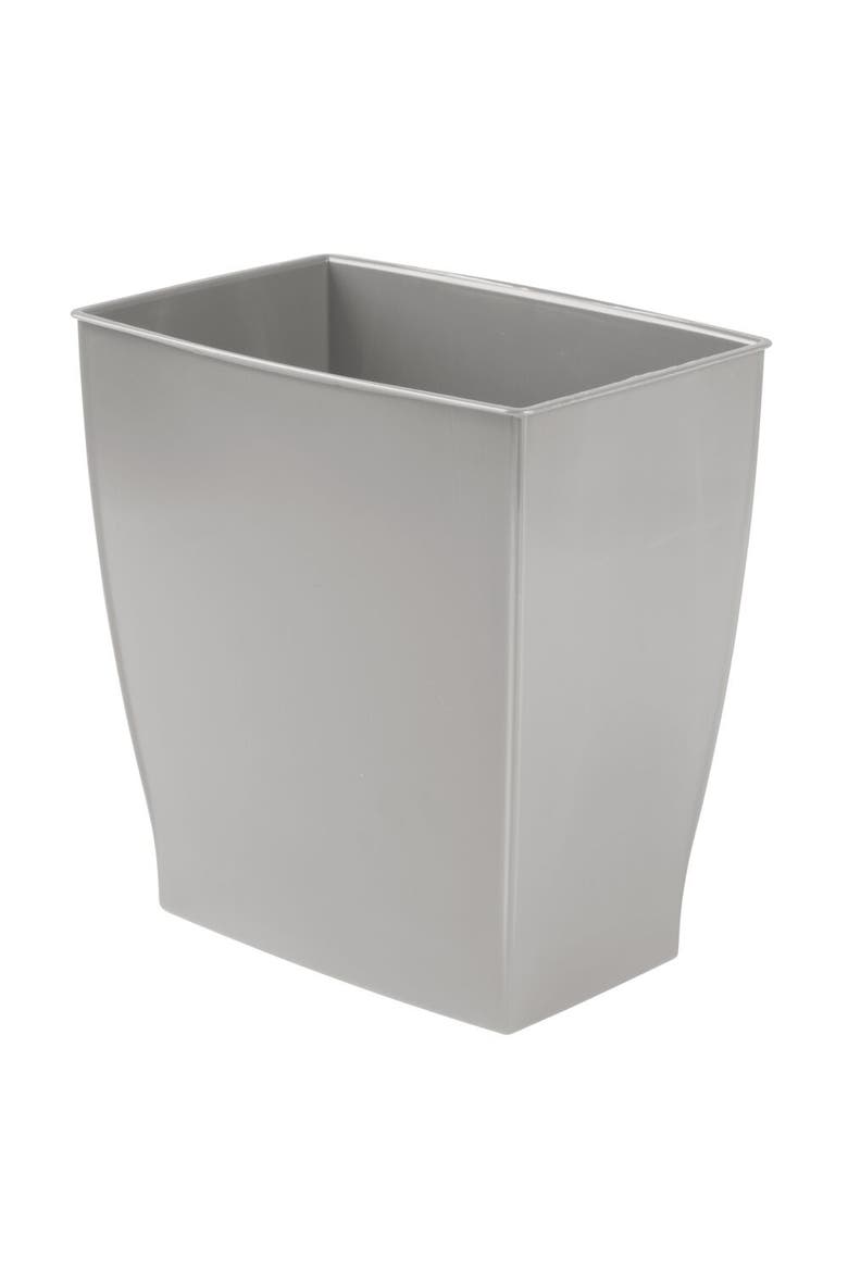 Small Rectangular Bathroom Trash Cans - Set of 4 - Gray, Alternate, color, Gray