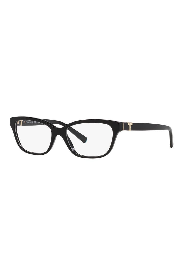 54mm Pillow Optical Glasses, Alternate, color, BLACK