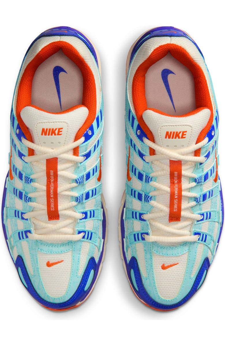 Nike P-6000 Sneaker, Alternate, color, Summit White/ Orange/ Blue