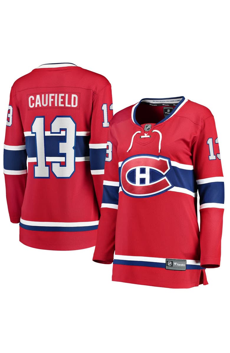 FANATICS Women's Fanatics Cole Caufield Red Montreal Canadiens Home Premier Breakaway Player Jersey Breakaway Jersey, Main, color, Red