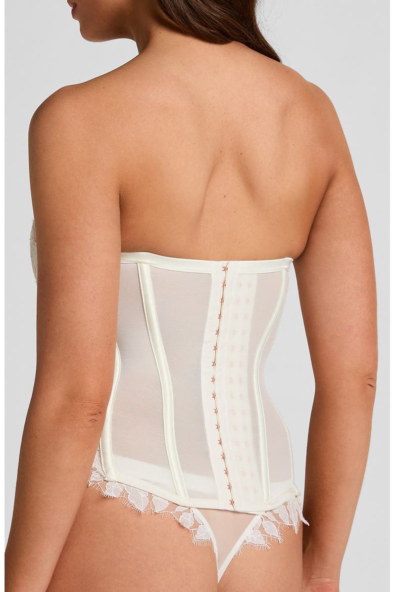 Chalice Strapless Bustier Top, Alternate, color, SNOW WHITE