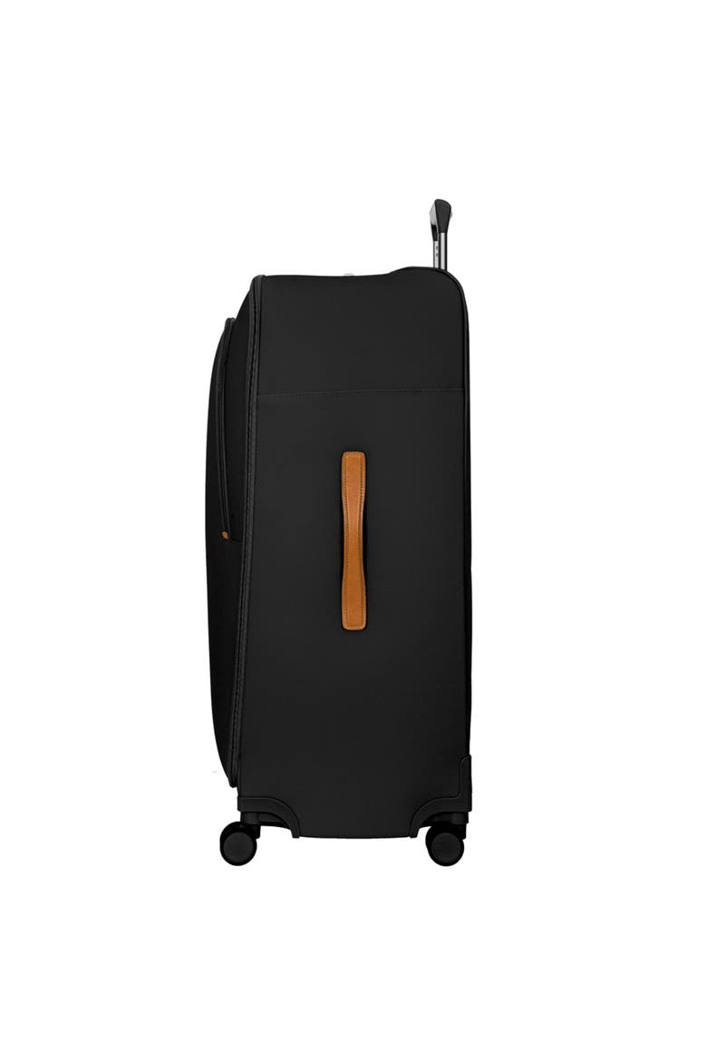 Firenze Softside 32" X-Large Checked Compound Spinner Luggage, Alternate, color, Black
