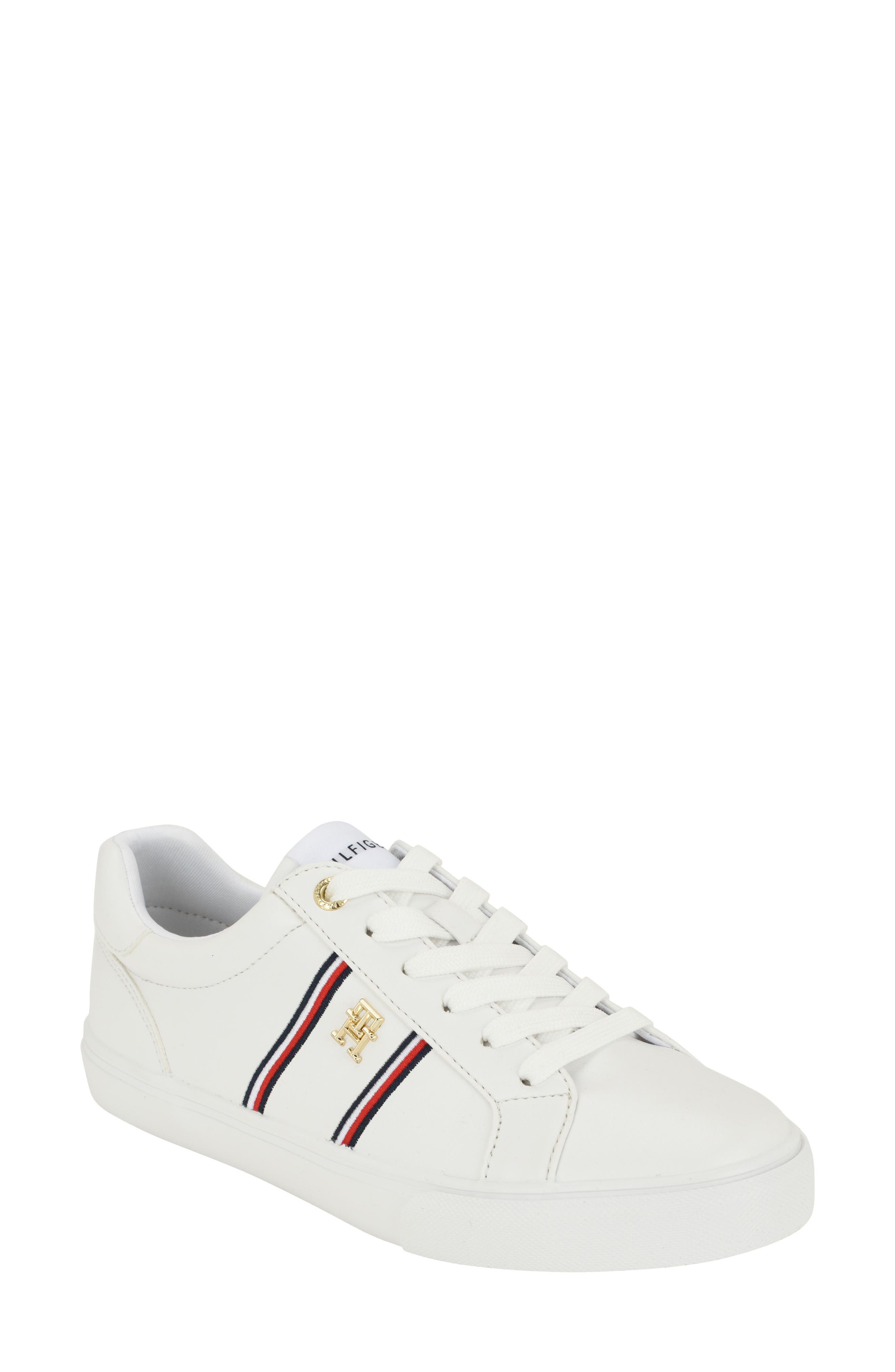 Liamia Sneaker, Main, color, WHITE/ NAVY