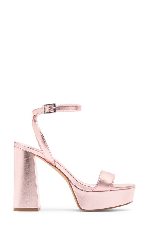 Abound Monica Block Heel Platform Sandal In Rose Gold Metallic