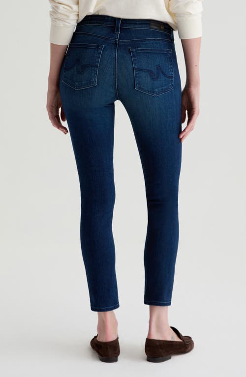 Ag Prima Low Rise Ankle Cigarette Jeans In Blue