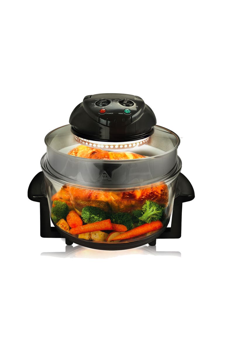 Multipurpose Countertop Halogen Oven Air Fryer/Rotisserie/Roaster, Alternate, color, Black