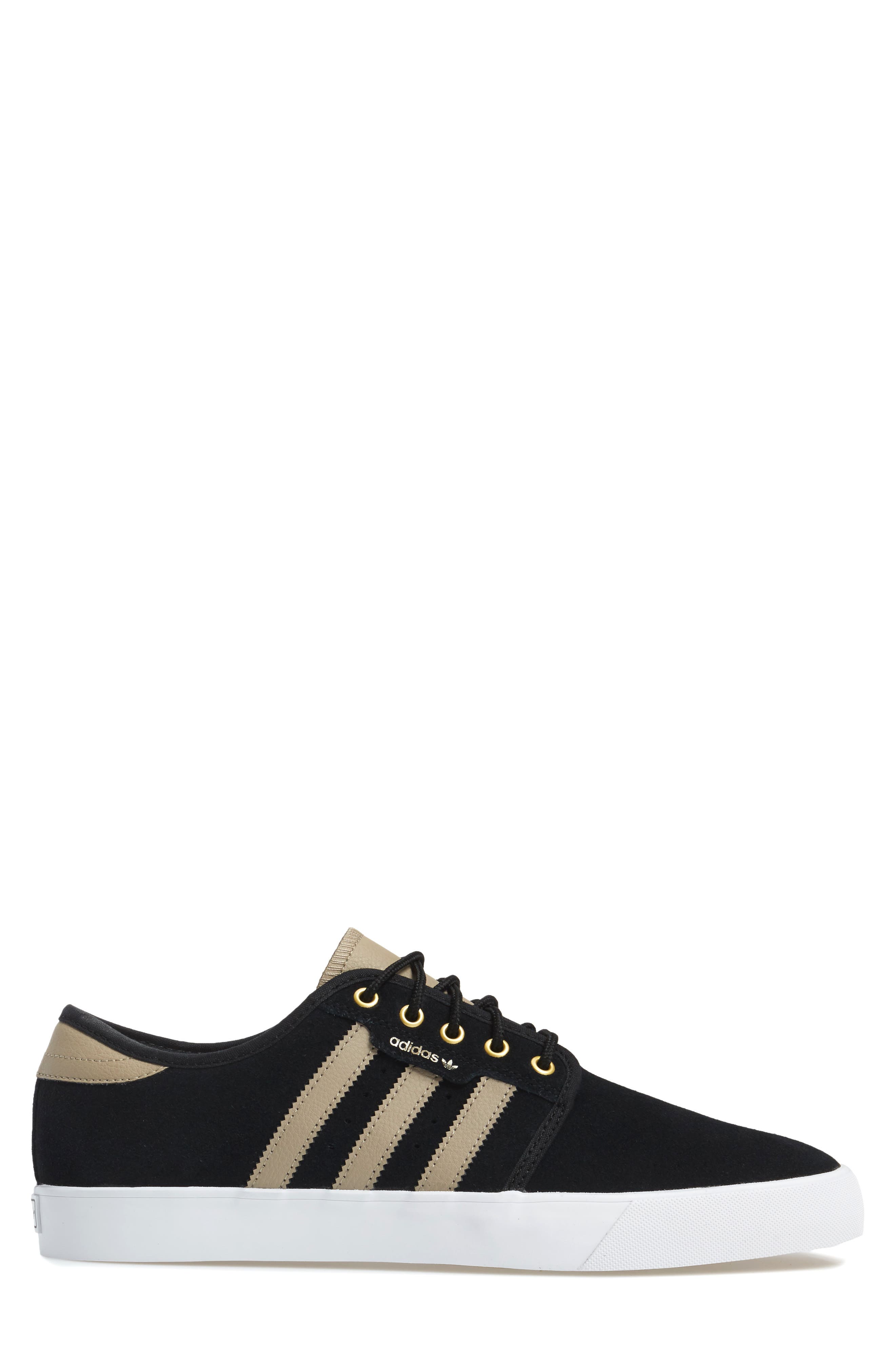 adidas Seeley Skate Sneaker, Alternate, color, Core Black/ Khaki/ White
