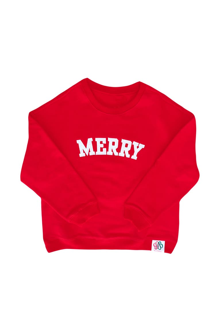 Merry Sweatshirt, Main, color, Red