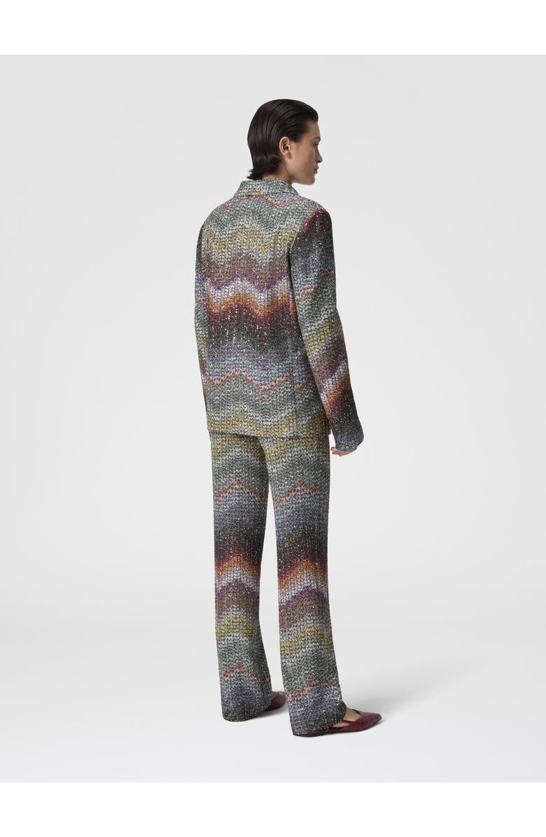Missoni Double-breasted Viscose Lamé Blazer With Sequins, Alternate, color, Multicoloured