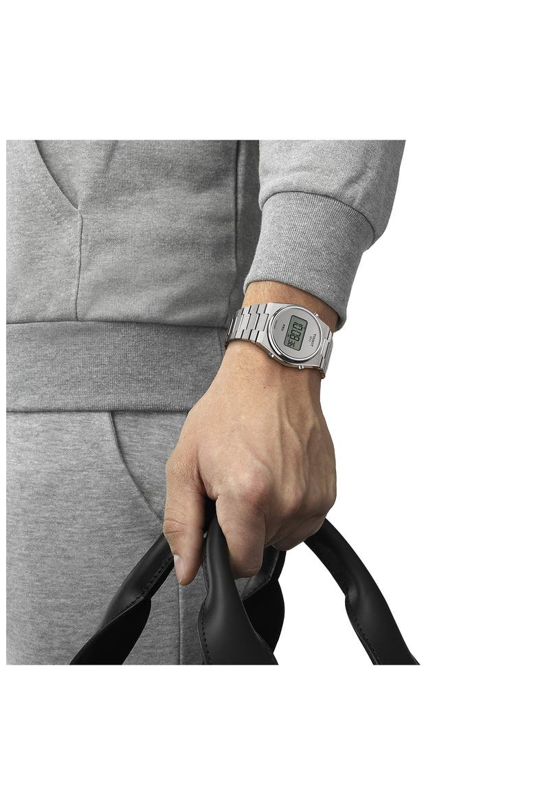 PRX Digital Bracelet Watch, 40mm, Alternate, color, GREY