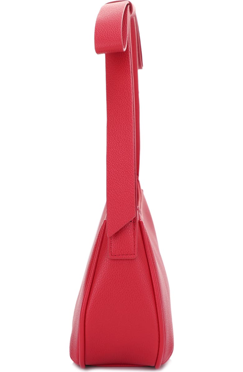 Mali + Lili Marissa Bow Recycled Vegan Leather Shoulder Bag, Alternate, color, Red