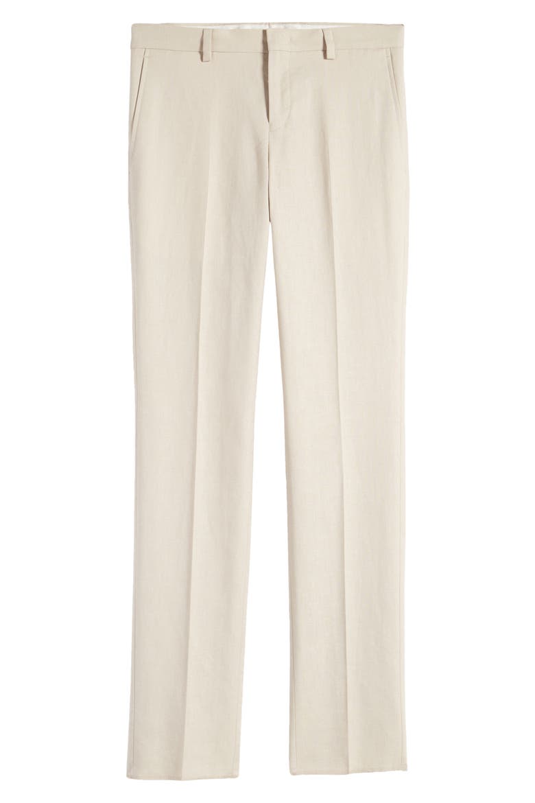 Kids' Linen Blend Dress Pants, Main, color, KHAKI