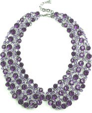 EYE CANDY LOS ANGELES Diana Purple Statement Collar Necklace