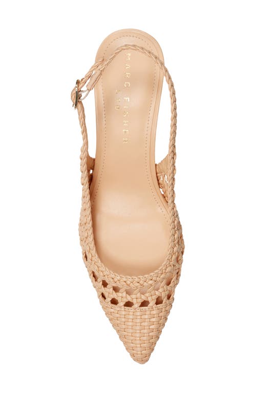 Marc Fisher Ltd Zaiden Slingback Pointed Toe Pump In Light Natural