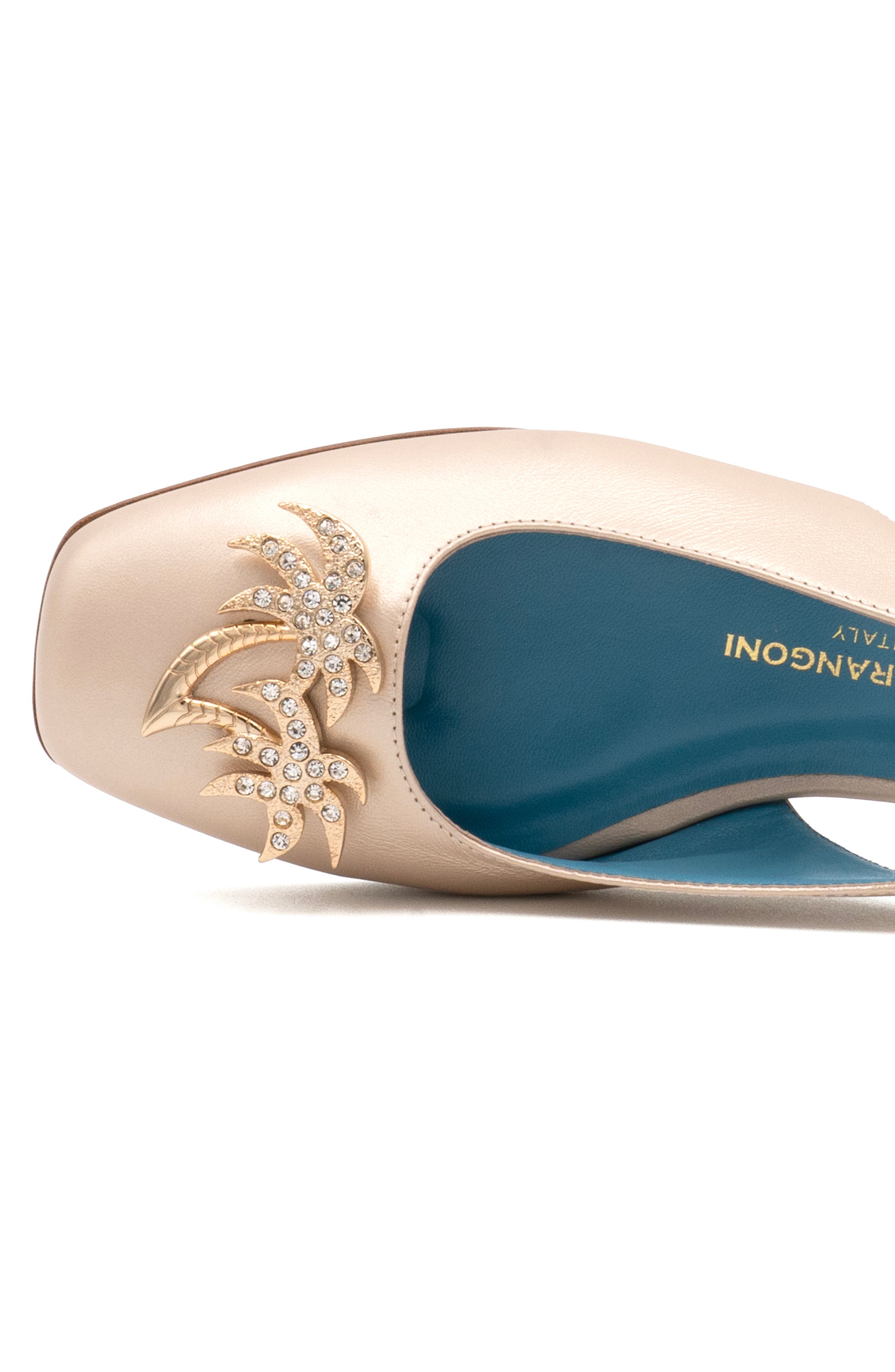 Valentina Rangoni Belinda Palm Tree Appliqué Flat, Alternate, color, 