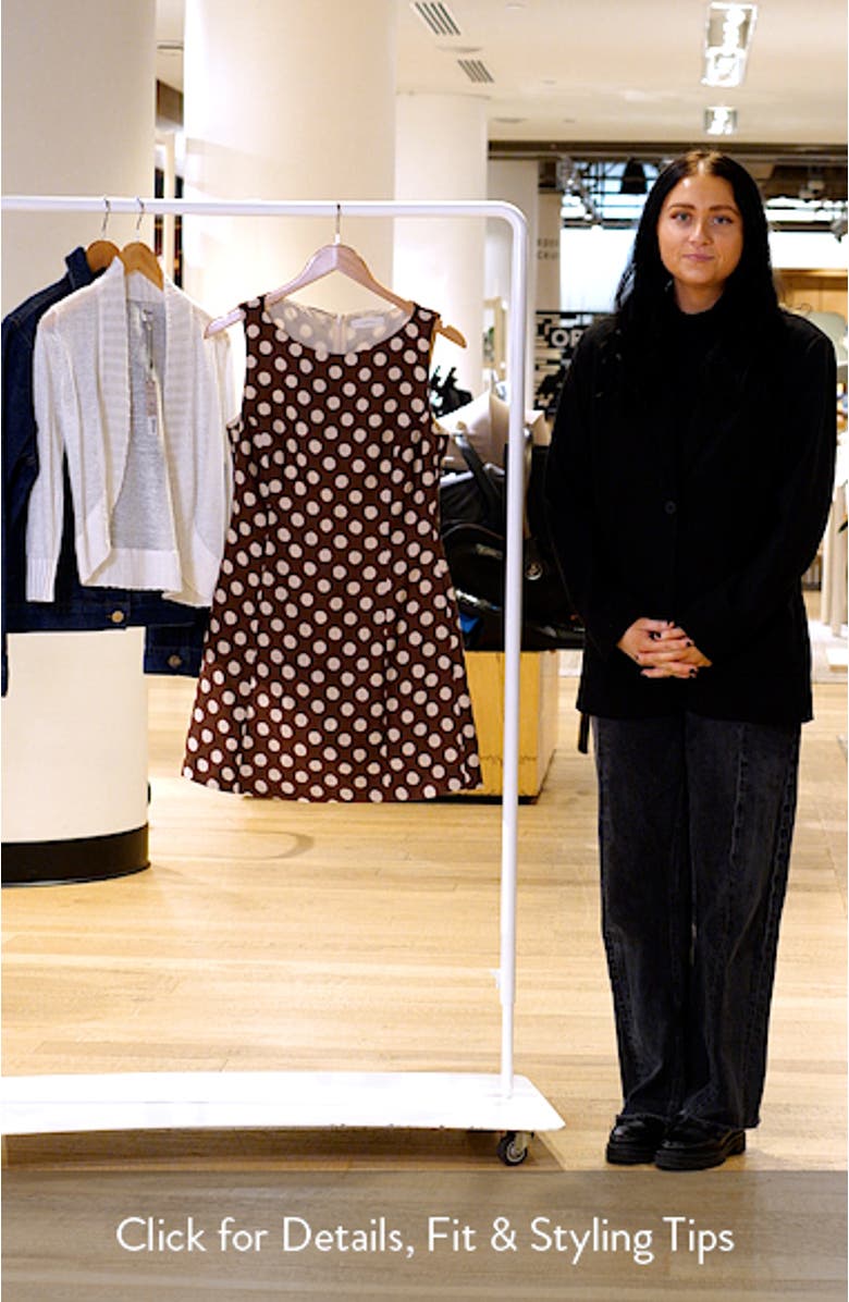 Lydie Polka Dot Linen Minidress, sales video thumbnail