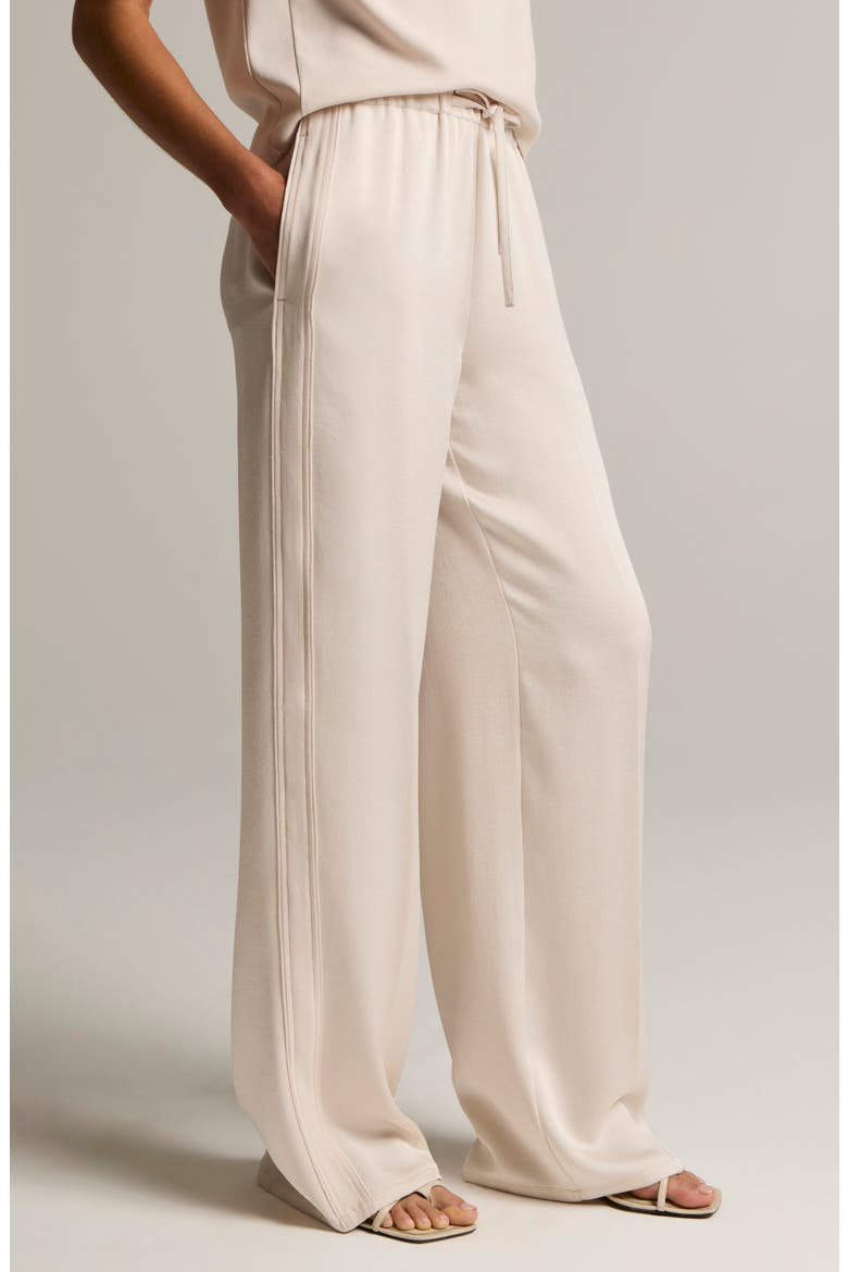 Shine Crepe Pull-On Pants, Alternate, color, BLUSH CLOUD