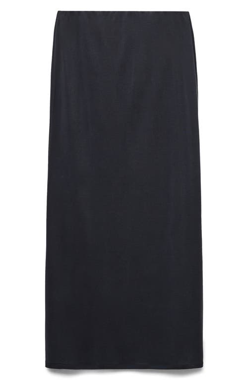 Mango Knit Maxi Skirt In Blue