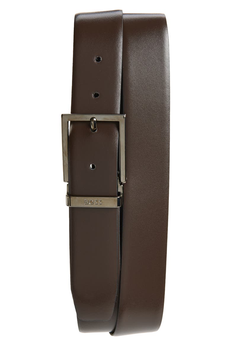 Otrip Leather Belt, Alternate, color, BLACK