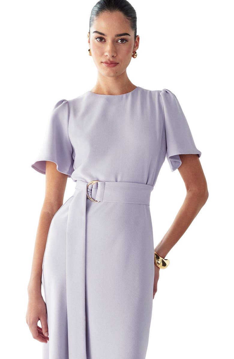 WILLA Bessi Midi Dress, Alternate, color, Dusty Lilac