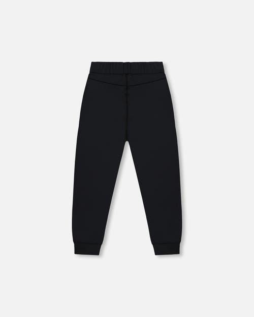Deux Par Deux Little Boy's Athletic Pants Blue And Black In Blue