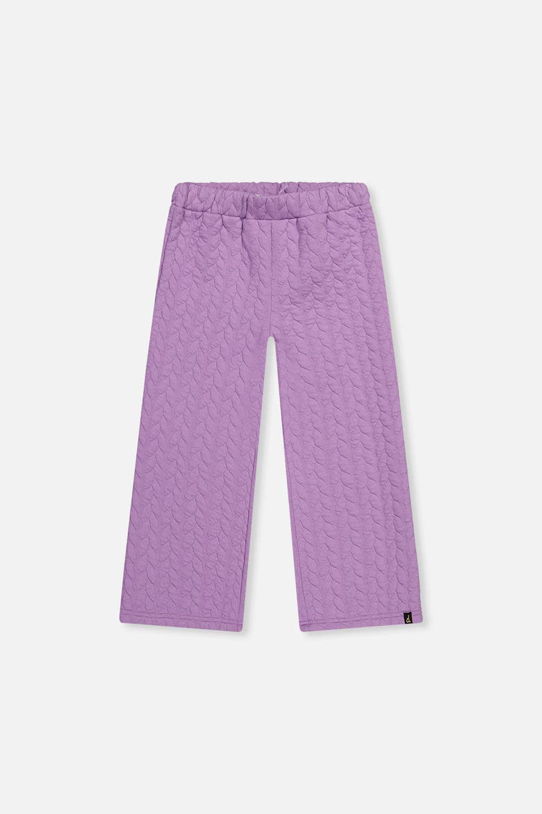 Wide Leg Diamond Jacquard Pants, Main, color, Purple