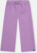 Deux par Deux Wide Leg Diamond Jacquard Pants