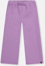 Deux par Deux Wide Leg Diamond Jacquard Pants