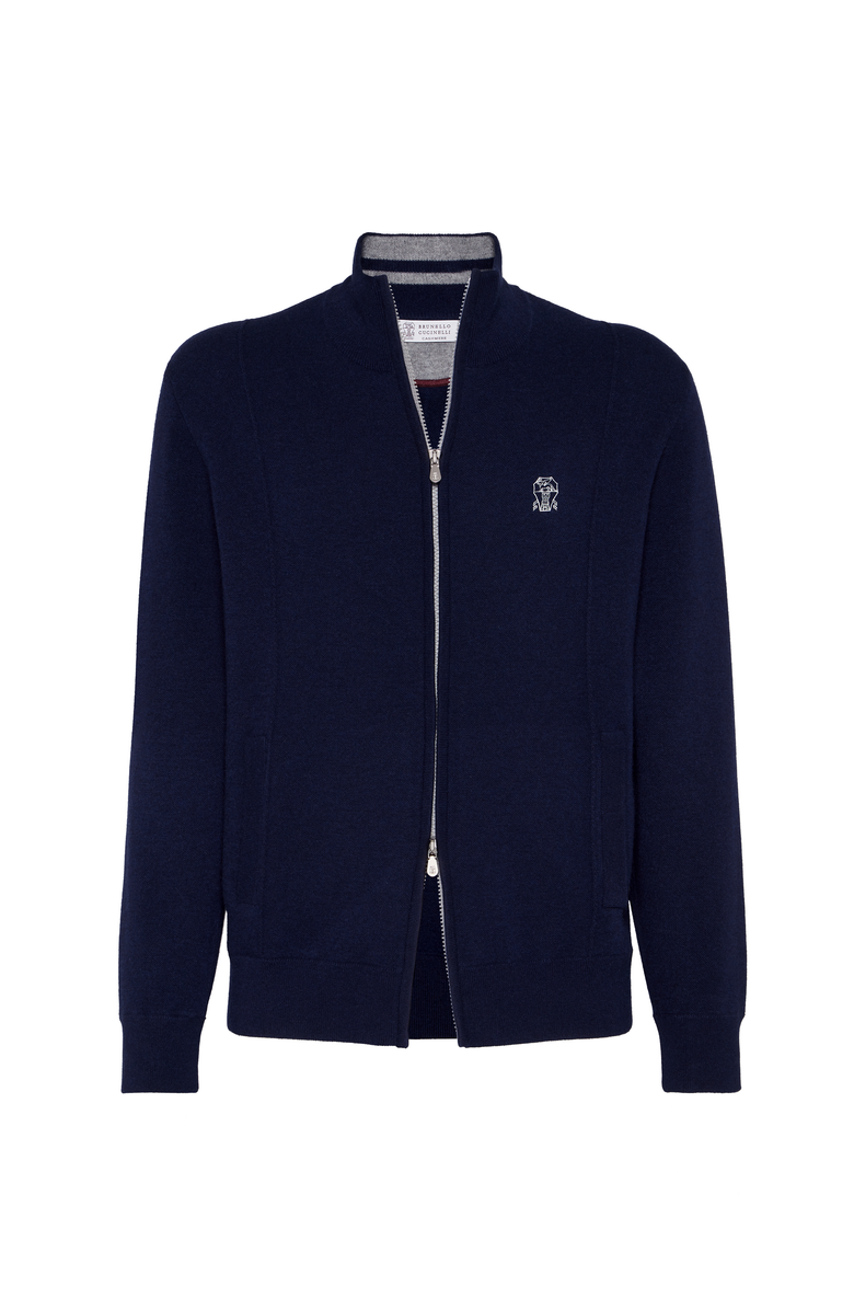 Brunello Cucinelli Cashmere cardigan, Main, color, Marine Blue