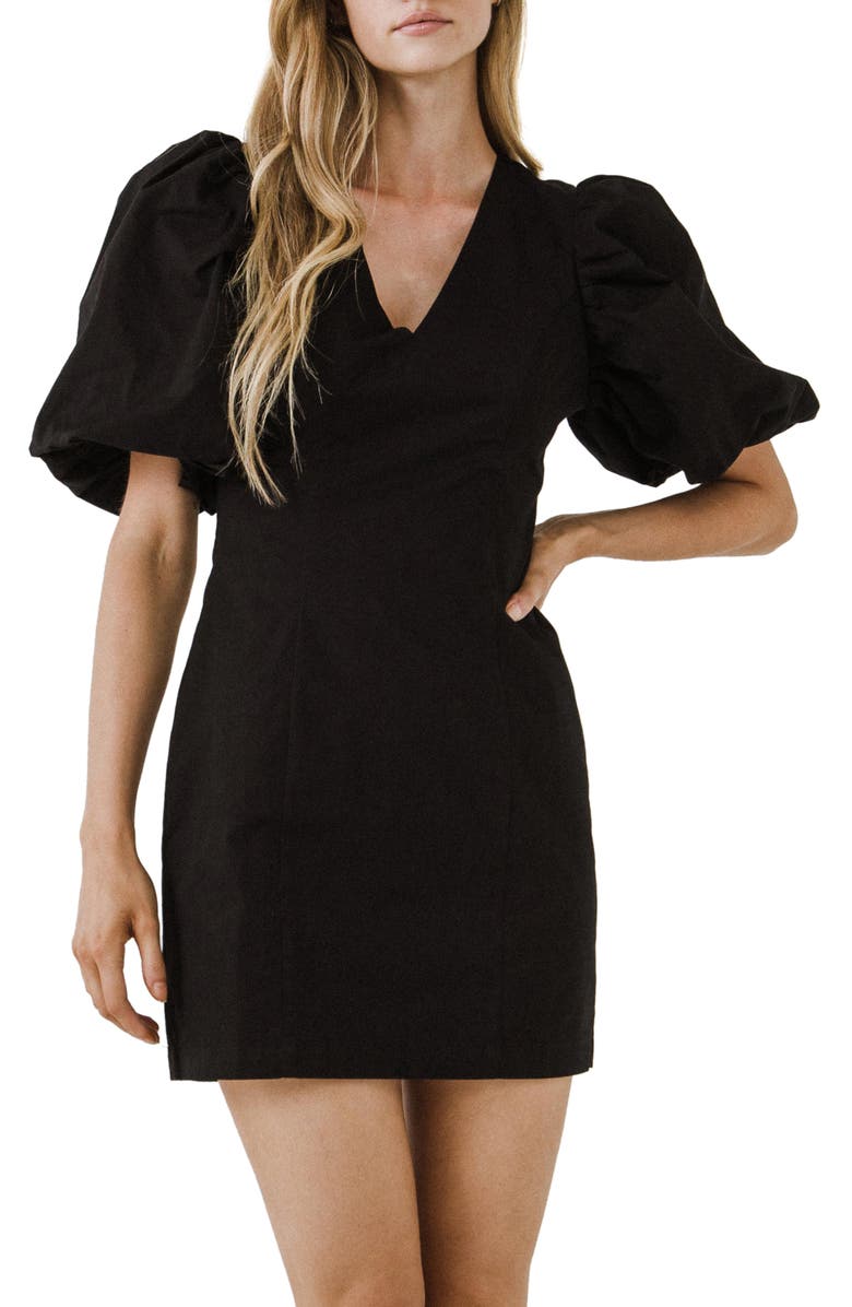 Endless Rose Puff Sleeve Minidress, Main, color, 