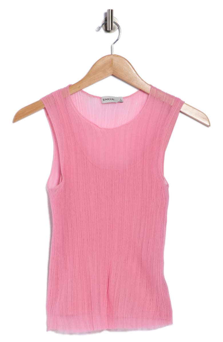 Simkhai Oakley Tank, Alternate, color, Candy Pink