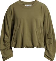CITY BLUES Pleated Sweatshirt