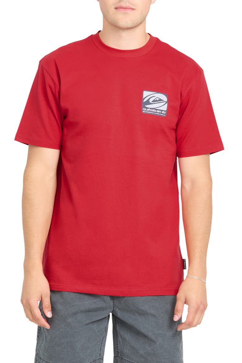 Out of Bounds Short Sleeve Graphic T-Shirt, Main, color, SALSA