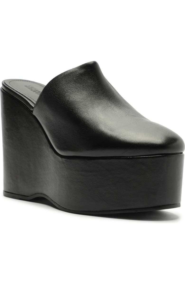 Schutz Sierra Platform Wedge Mule, Main, color, Black