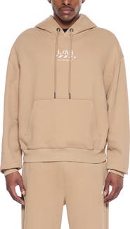 L/AB C/O OFF-WHITE Diagonal Stripe Logo Cotton French Terry Graphic Hoodie