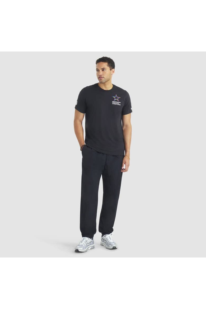 Men's Nike Black Dallas Cowboys 2025 NFL Crucial Catch Tri-Blend Dri-FIT T-Shirt, Alternate, color, Black