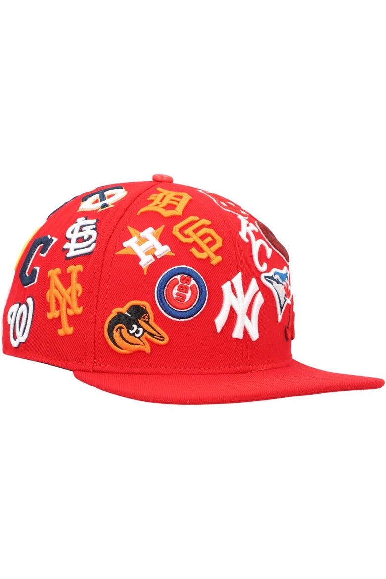 Men's Pro Standard Red MLB Pro League Wool Snapback Hat, Alternate, color, Red
