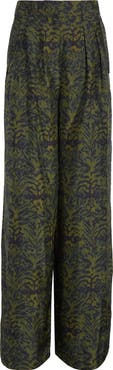 Ulla Johnson Charlie Print Wide Leg Pants