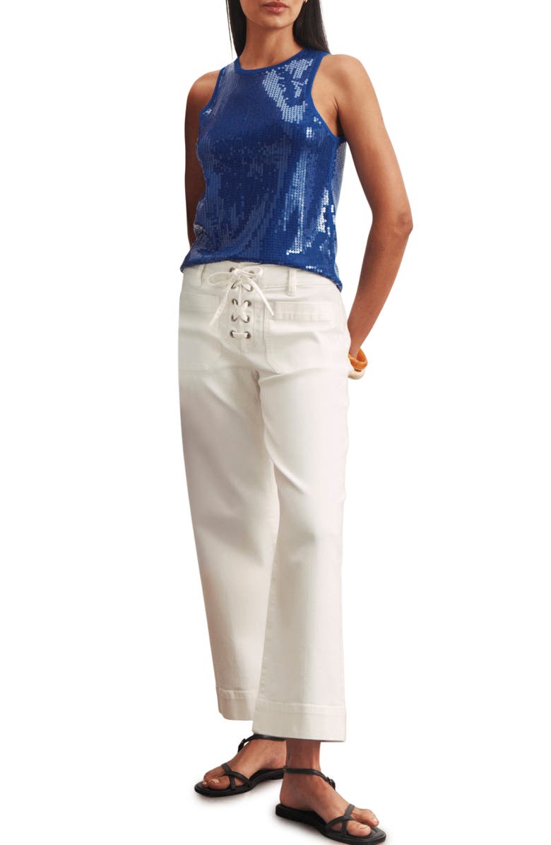 Sanctuary Marine Lace-Up Ankle Jeans, Alternate, color, 