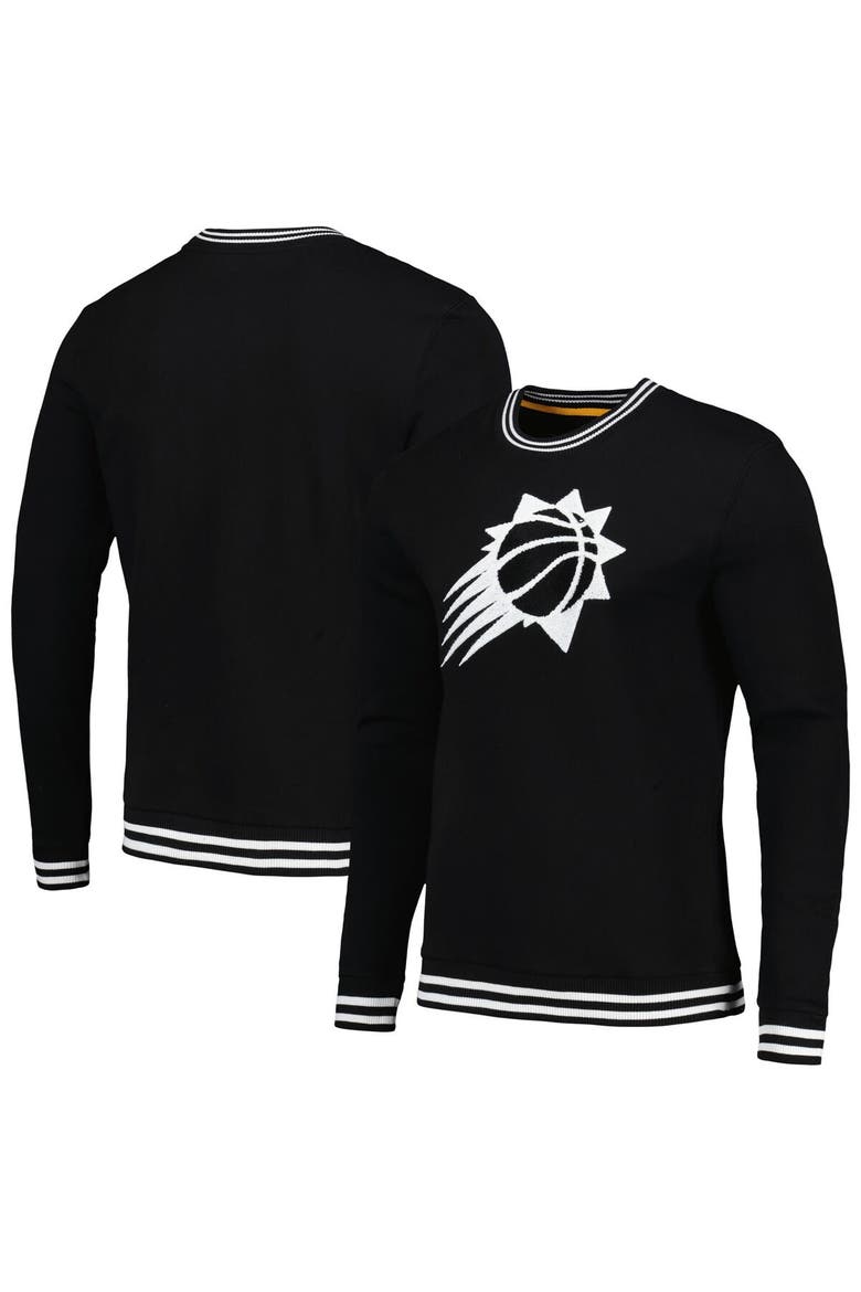Men's Stadium Essentials Black Phoenix Suns Club Level Pullover Sweatshirt, Main, color, Black
