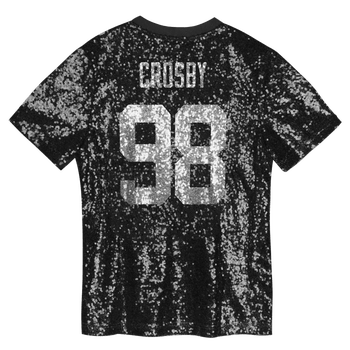 Outerstuff Girls Youth Maxx Crosby Black Las Vegas Raiders Sequin