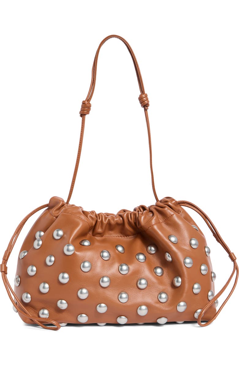 A.L.C. Arlo Studded Handbag, Main, color, Cognac