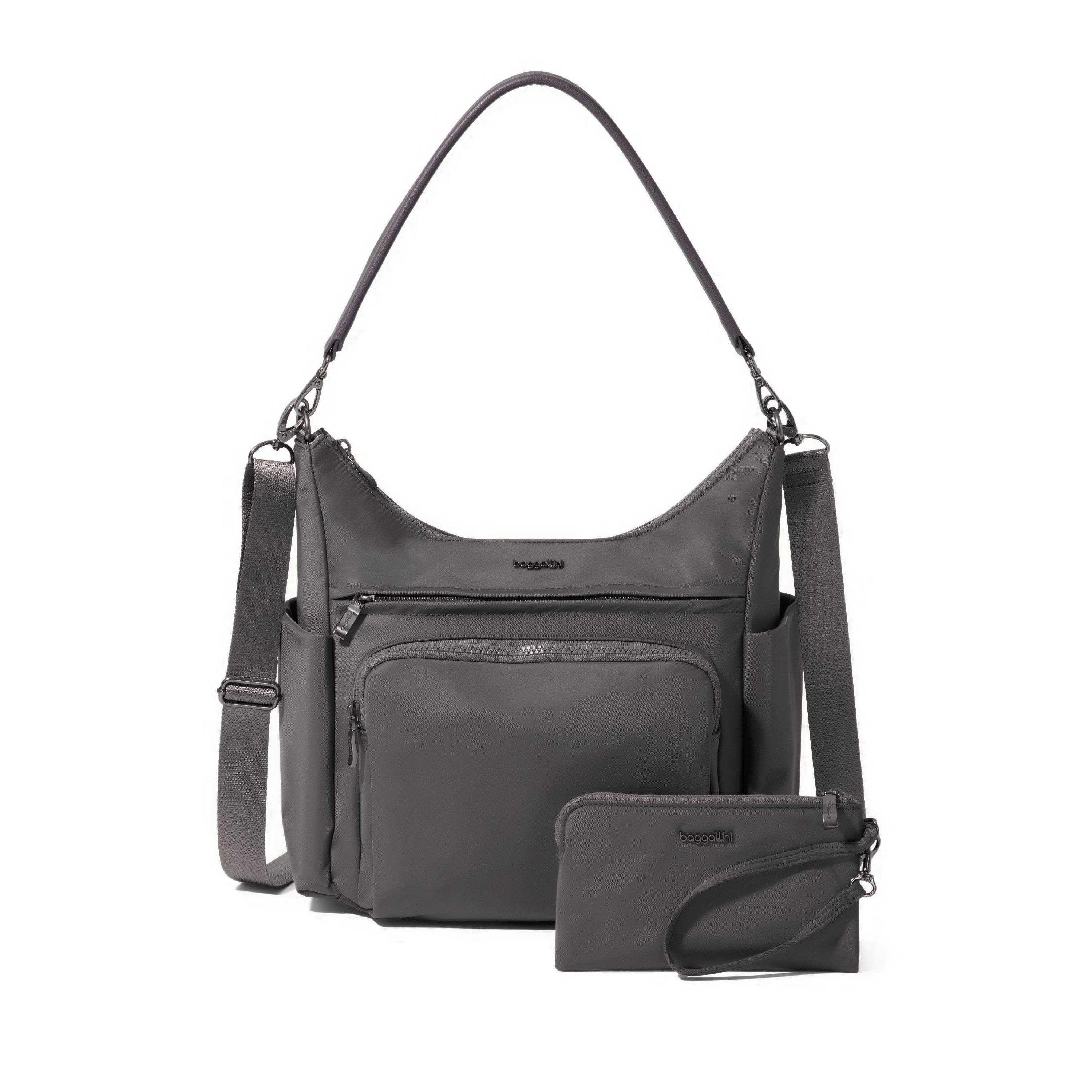 BAGGALLINI Nolita Convertible Hobo, Main, color, Smoke Twill