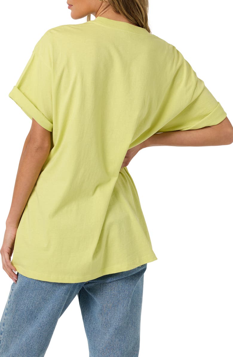 O'Neill Monstera Hawaii Oversized Graphic Tee, Alternate, color, Celery
