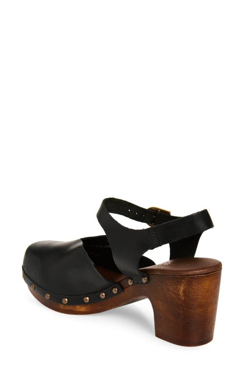 Sanita Solaima Ankle Strap Clog In Black