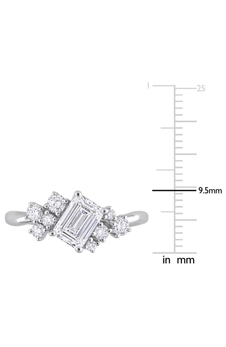 Julianna B. Lab-Grown Diamond Emerald-Cut Cluster Ring 14k, Alternate, color, 