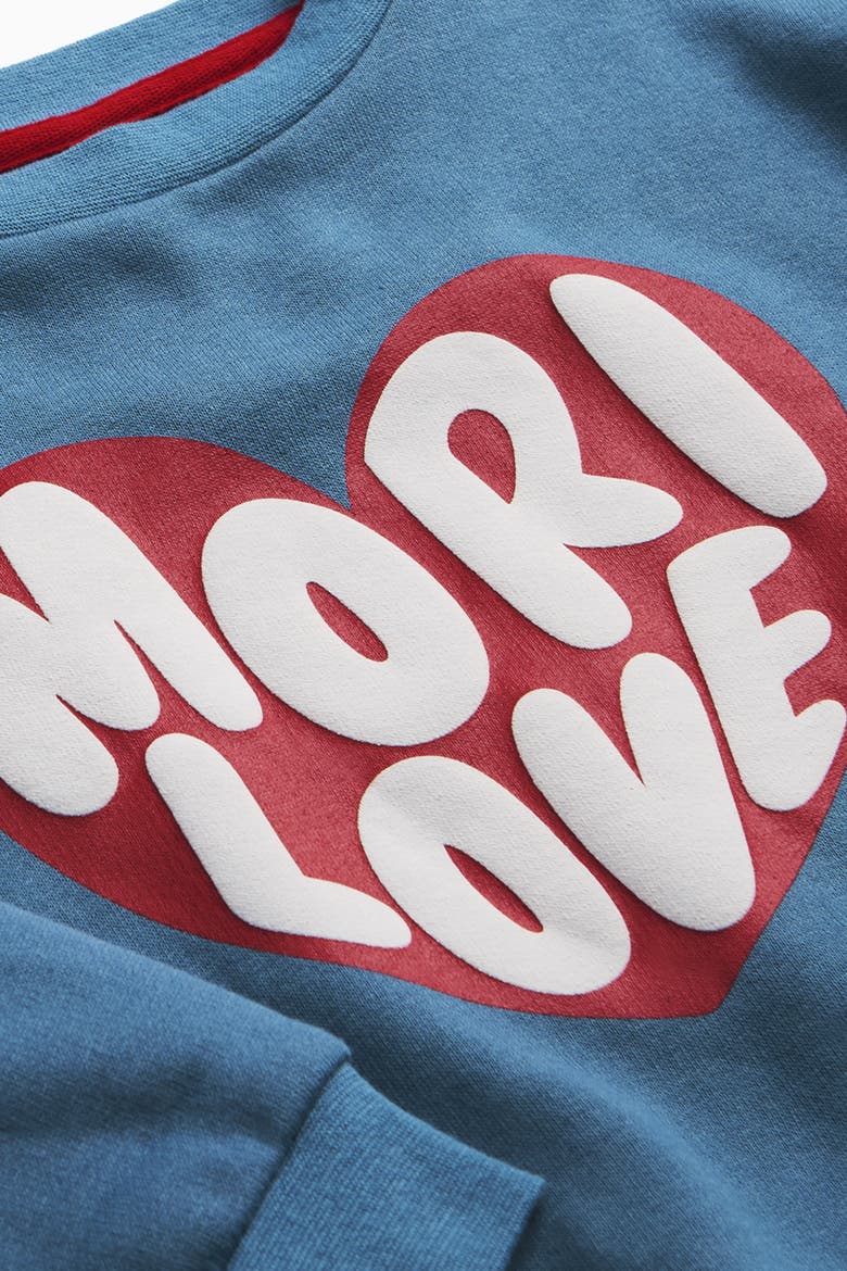 Love Oversized Sweatshirt, Alternate, color, Moonlight Blue