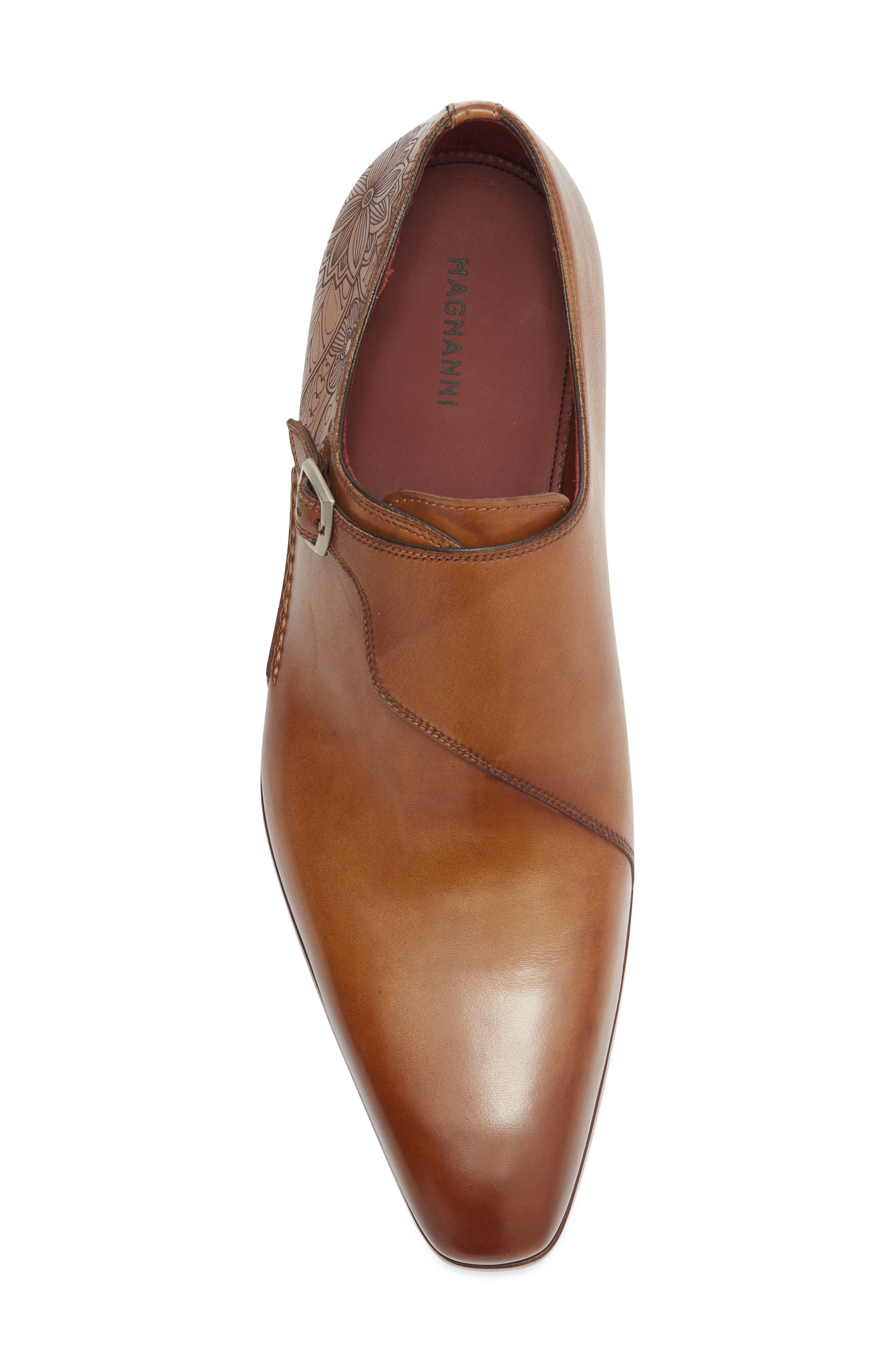 Magnanni Abel Monk Strap Loafer, Alternate, color, Taupe