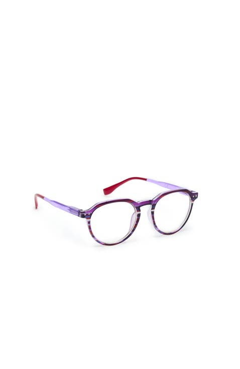Striped Pattern Lightweight Reading Glasses 2.5 Eyewear