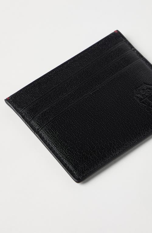 Brunello Cucinelli Capretta Card Holder In Black